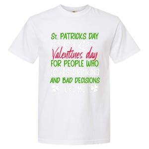 Funny Sarcastic St Patricks Day Saying Lucky Irish Shamrock Gift Garment-Dyed Heavyweight T-Shirt