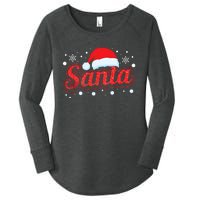 Funny Santa SantaS Favorite Ho Matching Couple Christmas Women's Perfect Tri Tunic Long Sleeve Shirt