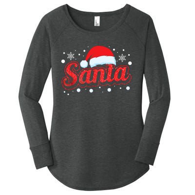 Funny Santa SantaS Favorite Ho Matching Couple Christmas Women's Perfect Tri Tunic Long Sleeve Shirt