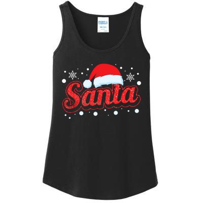 Funny Santa SantaS Favorite Ho Matching Couple Christmas Ladies Essential Tank