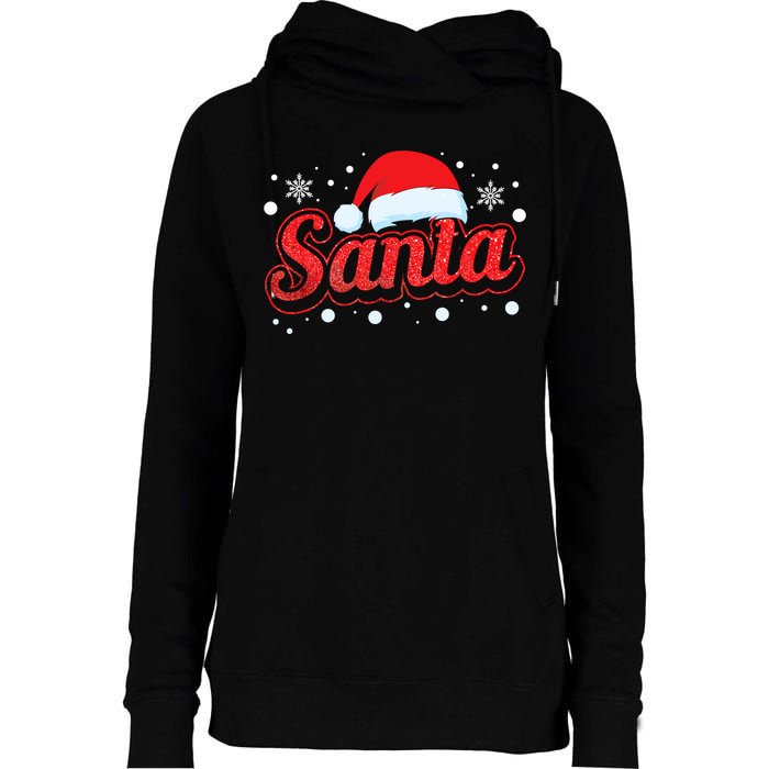 Funny Santa SantaS Favorite Ho Matching Couple Christmas Womens Funnel Neck Pullover Hood