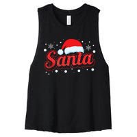 Funny Santa SantaS Favorite Ho Matching Couple Christmas Women's Racerback Cropped Tank