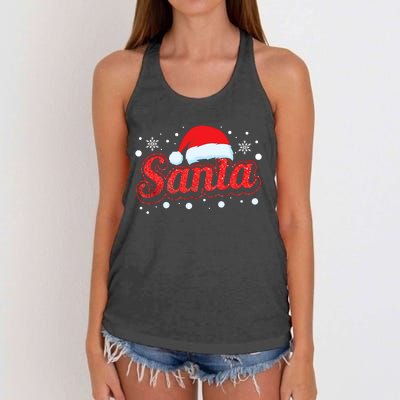 Funny Santa SantaS Favorite Ho Matching Couple Christmas Women's Knotted Racerback Tank