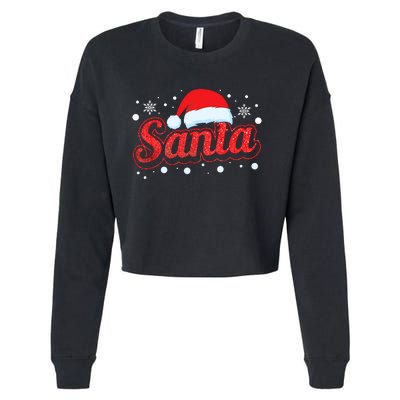 Funny Santa SantaS Favorite Ho Matching Couple Christmas Cropped Pullover Crew