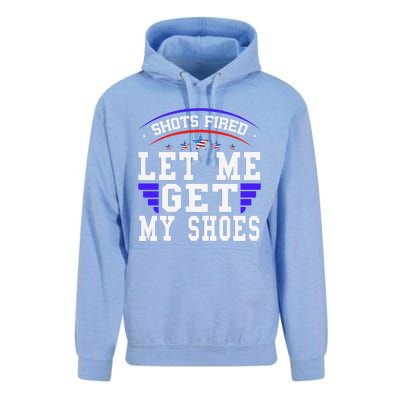 Funny Saying Shots Fired Maga Let Me Get My Shoes Unisex Surf Hoodie