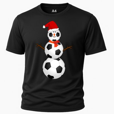 Funny Soccer Snow Christmas Xmas Soccer Lovers For Boys Funny Gift Performance Shirt