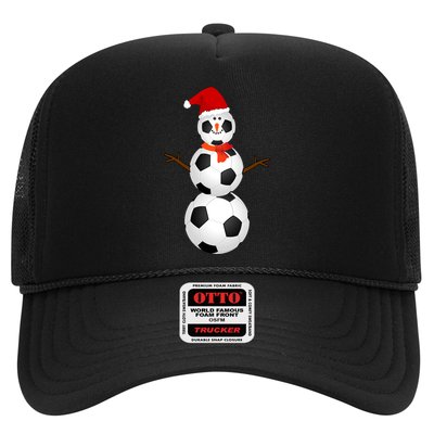 Funny Soccer Snow Christmas Xmas Soccer Lovers For Boys Funny Gift Trucker Hat