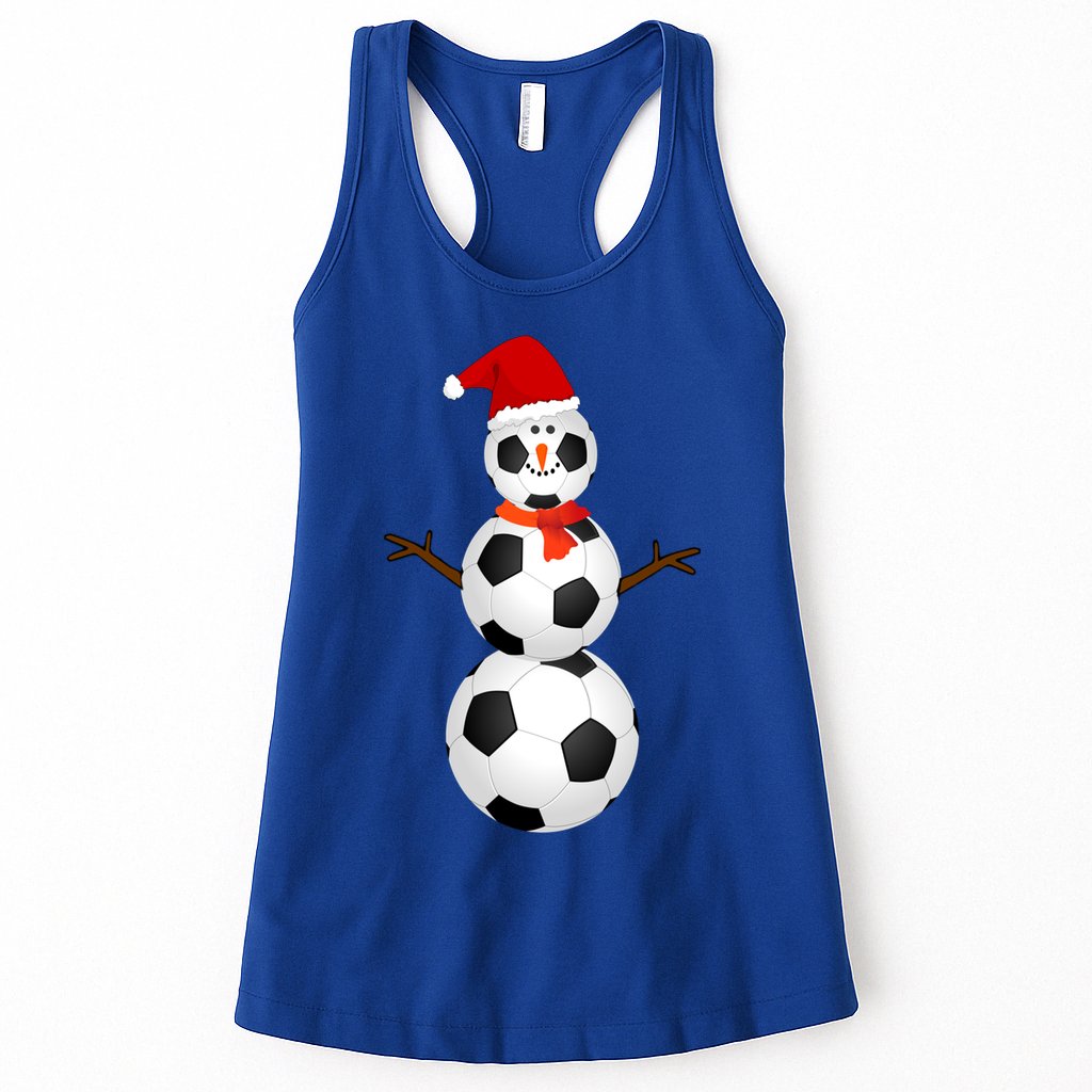 Funny Soccer Snow Christmas Xmas Soccer Lovers For Boys Funny Gift Womens Tank Top