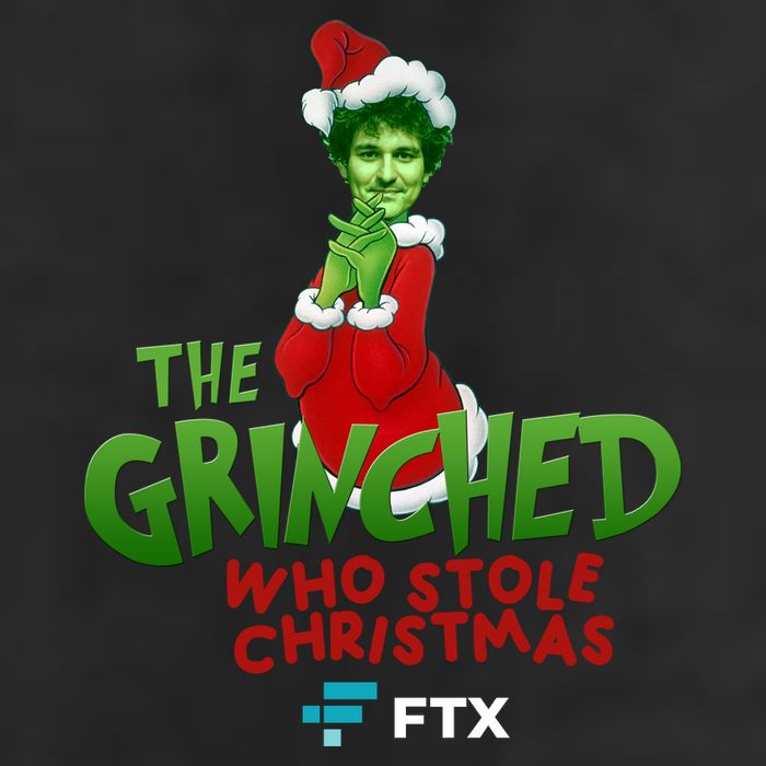 FTX SBF The Grinched Who Stole Christmas Funny Sam Bankman Fried 7 Panel Mesh Trucker Snapback Hat