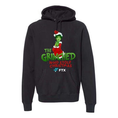 FTX SBF The Grinched Who Stole Christmas Funny Sam Bankman Fried Premium Hoodie