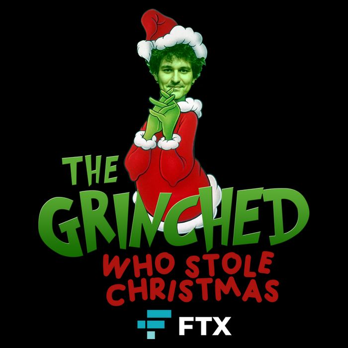 FTX SBF The Grinched Who Stole Christmas Funny Sam Bankman Fried Womens T-Shirt