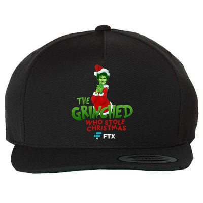 FTX SBF The Grinched Who Stole Christmas Funny Sam Bankman Fried Wool Snapback Cap