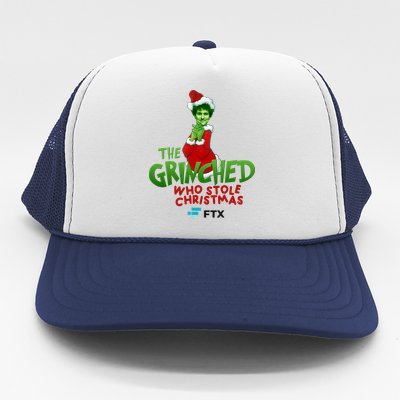 FTX SBF The Grinched Who Stole Christmas Funny Sam Bankman Fried Trucker Hat