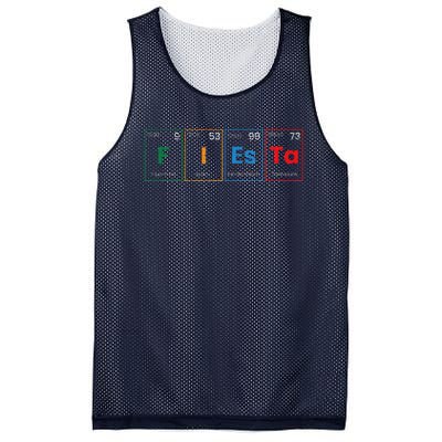 Fiesta Science Teacher Student Periodic Table Cinco De Mayo Mesh Reversible Basketball Jersey Tank