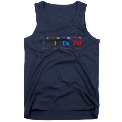 Fiesta Science Teacher Student Periodic Table Cinco De Mayo Tank Top