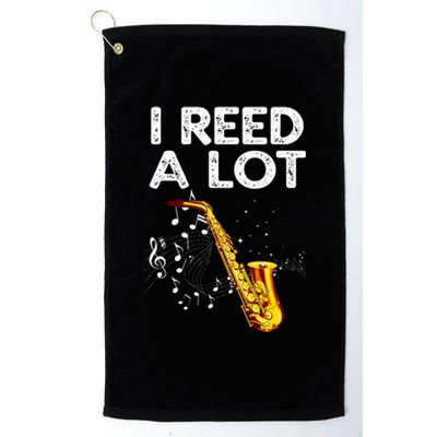 Funny Saxophone Tenor Saxophone Player Platinum Collection Golf Towel