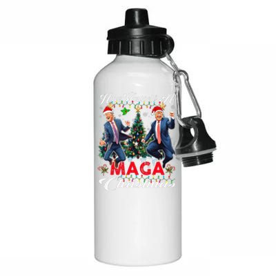 Funny Santa Trump Have Yourself A Merry Maga Christmas Xmas Aluminum Water Bottle