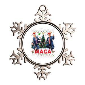 Funny Santa Trump Have Yourself A Merry Maga Christmas Xmas Metallic Star Ornament