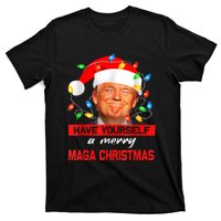 Funny Santa Trump Have Yourself A Merry Maga Christmas Xmas T-Shirt