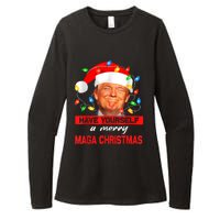 Funny Santa Trump Have Yourself A Merry Maga Christmas Xmas Womens CVC Long Sleeve Shirt