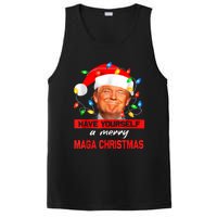 Funny Santa Trump Have Yourself A Merry Maga Christmas Xmas PosiCharge Competitor Tank