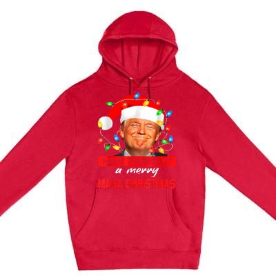 Funny Santa Trump Have Yourself A Merry Maga Christmas Xmas Premium Pullover Hoodie