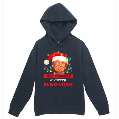 Funny Santa Trump Have Yourself A Merry Maga Christmas Xmas Urban Pullover Hoodie