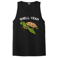 Funny Sea Turtle Art For Sea Turtle Animal Lover PosiCharge Competitor Tank