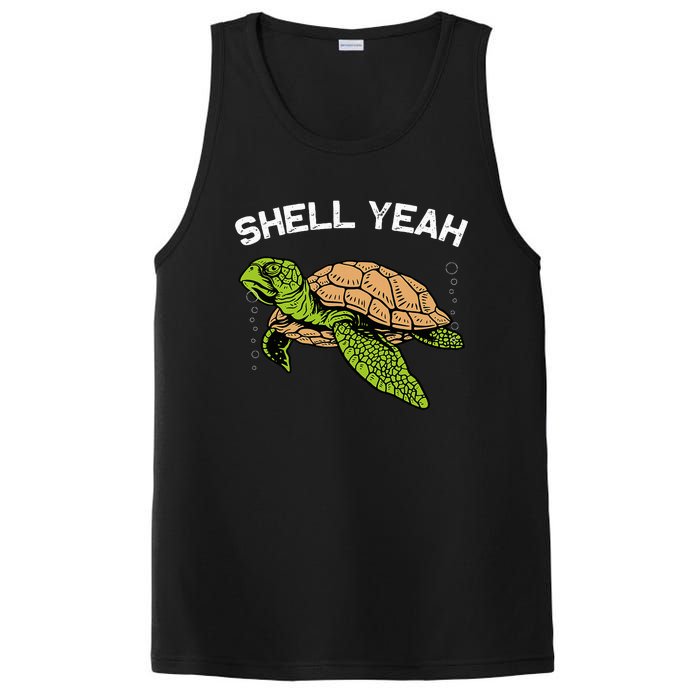 Funny Sea Turtle Art For Sea Turtle Animal Lover PosiCharge Competitor Tank