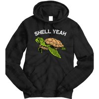 Funny Sea Turtle Art For Sea Turtle Animal Lover Tie Dye Hoodie