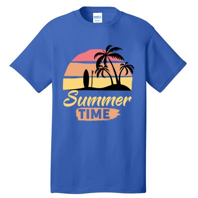 Fun Summer Time Happenings Sunshine Beaches Surfing Swimming Great Gift Tall T-Shirt