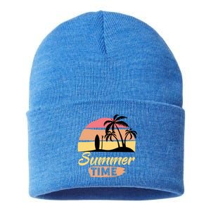 Fun Summer Time Happenings Sunshine Beaches Surfing Swimming Great Gift Sustainable Knit Beanie