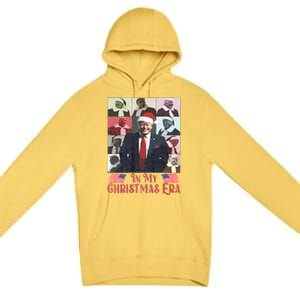 Funny Santa Trump Santa Claus In My Christmas Era Xmas Premium Pullover Hoodie