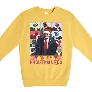 Funny Santa Trump Santa Claus In My Christmas Era Xmas Premium Crewneck Sweatshirt