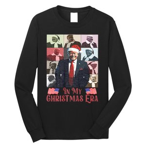 Funny Santa Trump Santa Claus In My Christmas Era Xmas Long Sleeve Shirt