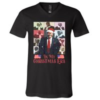 Funny Santa Trump Santa Claus In My Christmas Era Xmas V-Neck T-Shirt