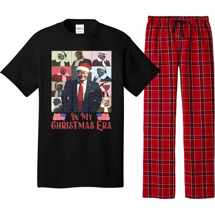 Funny Santa Trump Santa Claus In My Christmas Era Xmas Pajama Set