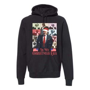 Funny Santa Trump Santa Claus In My Christmas Era Xmas Premium Hoodie