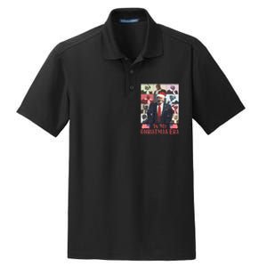 Funny Santa Trump Santa Claus In My Christmas Era Xmas Dry Zone Grid Polo