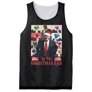 Funny Santa Trump Santa Claus In My Christmas Era Xmas Mesh Reversible Basketball Jersey Tank