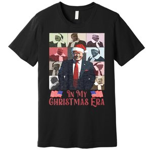 Funny Santa Trump Santa Claus In My Christmas Era Xmas Premium T-Shirt