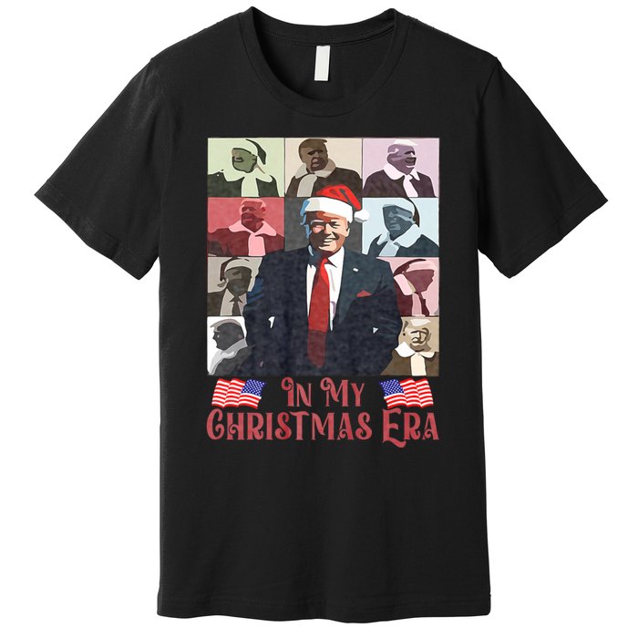 Funny Santa Trump Santa Claus In My Christmas Era Xmas Premium T-Shirt