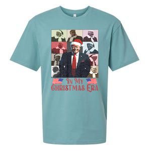 Funny Santa Trump Santa Claus In My Christmas Era Xmas Sueded Cloud Jersey T-Shirt