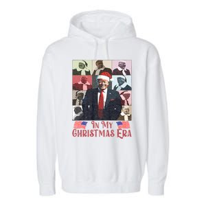 Funny Santa Trump Santa Claus In My Christmas Era Xmas Garment-Dyed Fleece Hoodie