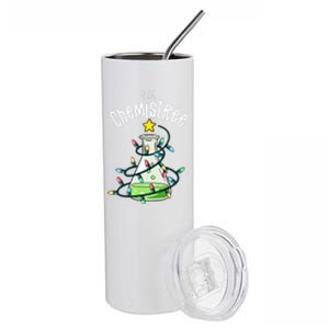 Funny Science Teacher Oh Chemistree Chemistry Christmas Stainless Steel Tumbler