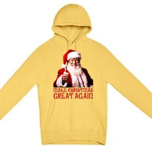 Funny Santa Trump Make Christmas Great Again Gift Premium Pullover Hoodie