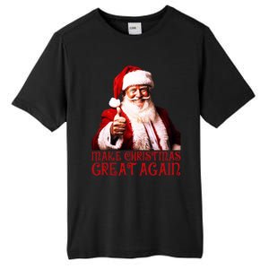 Funny Santa Trump Make Christmas Great Again Gift Tall Fusion ChromaSoft Performance T-Shirt