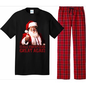 Funny Santa Trump Make Christmas Great Again Gift Pajama Set