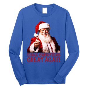 Funny Santa Trump Make Christmas Great Again Gift Long Sleeve Shirt