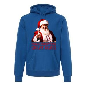 Funny Santa Trump Make Christmas Great Again Gift Premium Hoodie